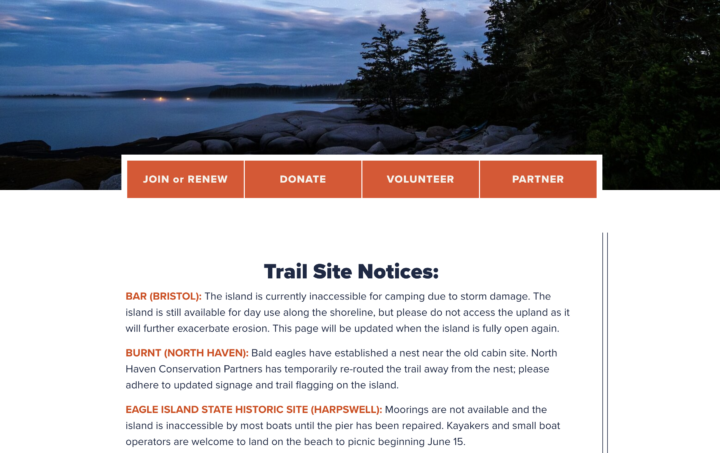 Need to Know: MITA’s Trail Alerts Page