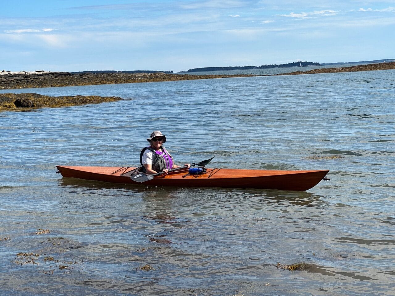 Skimalong II Cedar Woodstrip kayak