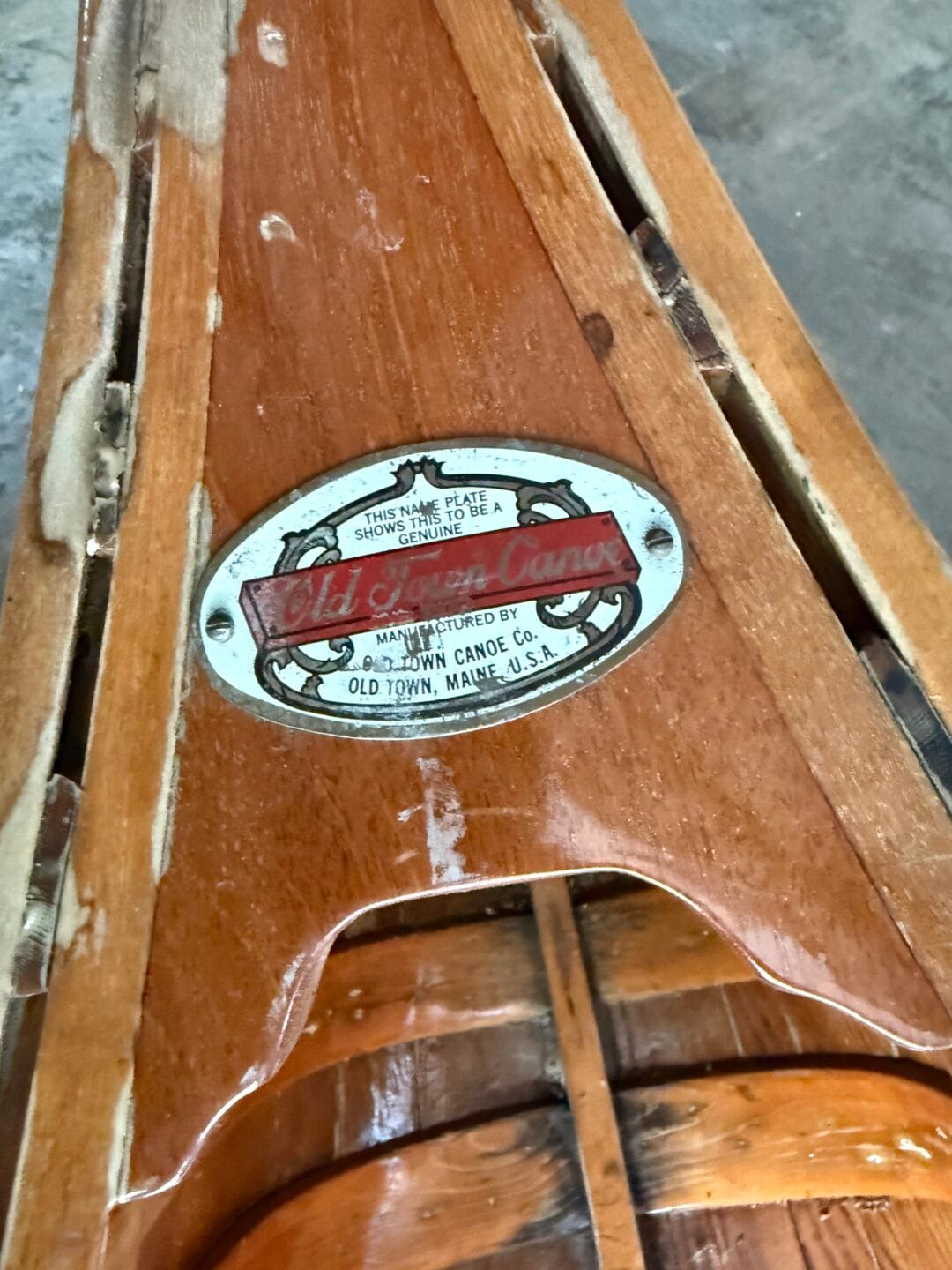 Classic Old Town Wooden Canoe